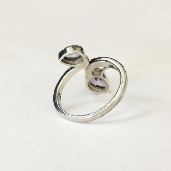 NEW, sterling silver Amethyst gemstone ring size 7 - Picture 7 of 9